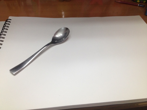 3D sketch of a spoon